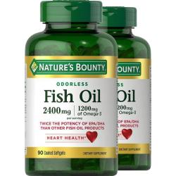 自然之宝 两瓶雀巢自然之宝无腥鱼油软胶囊omega3胶囊鱼油/深海鱼油欧米伽