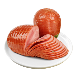波尼亚（BERNIA） 大肉块火腿 净重300g德式风味三明治火腿片早餐火腿片肉肠烤肠 量贩装300g*5个（三明治伴侣）