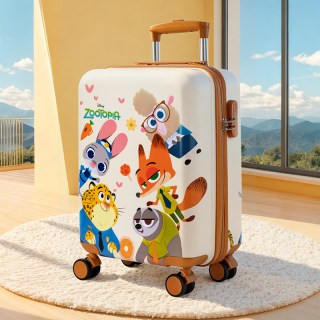 移动端、京东百亿补贴：麦斯卡 ×迪士尼2025年拉杆箱旅游箱行李箱百搭万向轮 疯狂动物城（黄色18寸） 其他尺寸