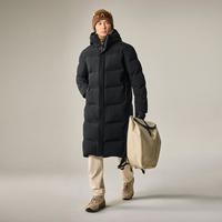 巍德 鹅绒羽绒服男长款过膝男女款中性款加厚保暖防寒防风防泼水外套女