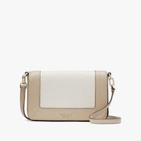 Kate Spade 品牌自营LENA迷你荔枝纹牛皮革拼色单肩包小方包