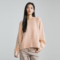 卡尔文·克莱恩 CK Jeans秋冬女士优雅休闲简约字母刺绣舒适圆领毛衣打底衫针织衫