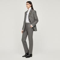 Sandro 冬季女法式厚西装外套羊毛西服上衣通勤职场高知风