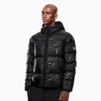 EA7 阿玛尼 男士连帽棉衣 满印logo保暖