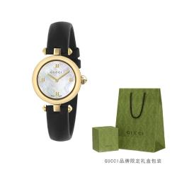 GUCCI 女士石英手表 珍珠母贝表盘皮带