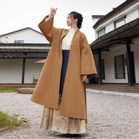 听旬星河冬季改良明制披袄原创国风宽松版羊毛大衣 【星河】改良明披（全羊毛宽松） S