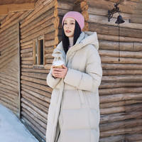坦博尔冬季新款加厚云朵泡芙羽绒服女长款时尚宽松高充绒连帽外套爆款