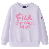 FILA 儿童（105-175）套头卫衣男童女童简约舒适圆领宽松上衣