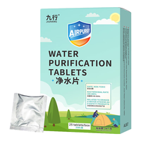 九行（JIUHANG）户外净水片应急净化水质消毒杀菌探险求生饮水净化泡腾片战备物资 净水片+净水器【户外饮水】