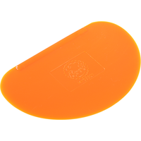 风和日丽塑料刮板刮刀烘焙工具拱形锯齿硬质铝合金蛋糕奶油厨房家用切面刀 透明软质MY54338