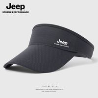 JEEP吉普夏季空顶男士遮阳户外运动防晒帽子紫外线太阳遮阳帽速干