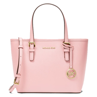 MICHAEL KORS MK JET SET TRAVEL系列 女士皮革手提单肩斜挎包 粉色
