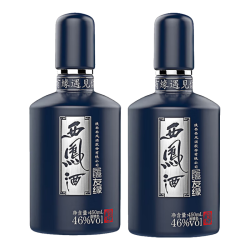 西凤酒 46度 凤香型白酒450mL 2瓶