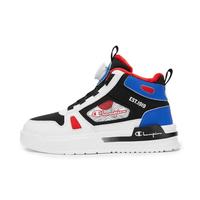 Champion 儿童高帮板鞋旋转扣免系带绒里保暖潮酷时尚休闲百搭
