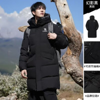 88VIP：骆驼 男女中长款保暖鸭绒加厚连帽羽绒服