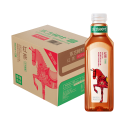 农夫山泉 东方树叶红茶900ml*12瓶无糖茶饮料0糖0脂0卡大瓶整箱装