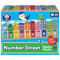 快慢狐英国OrchardToys数字街道乐园儿童益智拼图早教玩具2-5岁新年礼物