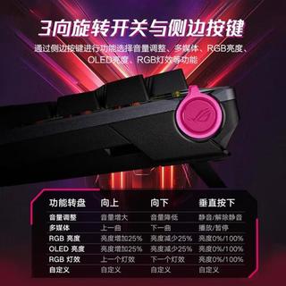 ROG 夜魔 机械键盘 有线/无线/蓝牙三模游戏键盘 夜魔 日灼灰 冰暴灰轴