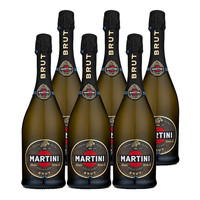今日必买：MARTINI 清爽型 干型起泡葡萄酒 750mL*6瓶 意大利 天然高泡  整箱