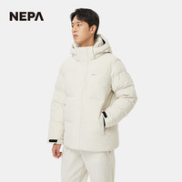 NEPA耐葩户外25秋冬新品男女同款基础款连帽保暖羽绒服7LF2021