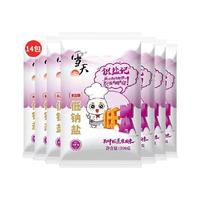 xuetian 雪天 盐识盐记未加碘 低钠盐300g*14包