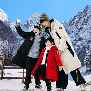大地之壳-雪壳保暖儿童长羽绒服24年冬男童羽绒服加厚外套