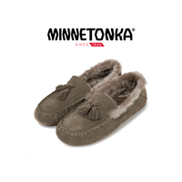 MINNETONKA/迷你唐卡秋冬加绒羊毛雪地短靴一脚蹬防滑保暖豆豆鞋 39