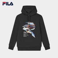 FILA 官方男子针织连帽卫衣2023冬休闲基础上衣运动长袖