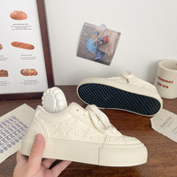 卓诗尼 女星星厚底小白鞋 2025秋季新款