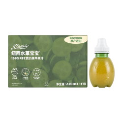纽西水菓宝宝 费约果苹果汁220mL*6  0添加NFC新西兰进口婴幼儿辅食 饮料
