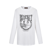 CAVALLI CLASS 【100%棉 卡通印花】25秋装字母LOGO时尚百搭女式T恤