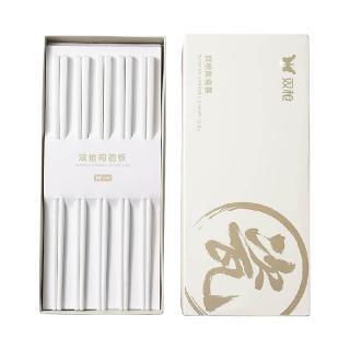 双枪 金福高端陶瓷筷子家用高档餐具抗菌防霉耐高温新款专用筷防滑