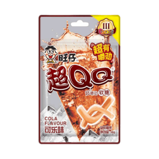 旺旺 旺仔超QQ软糖48g 汽水味软糖QQ糖薯条状糖果休闲小吃零食多种口味选择 可乐味