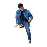 优衣库男女装EZY DENIM牛仔裤水洗产品弹力长裤479314 484331 479314/65宝蓝色 4XL /185/120C