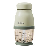 波咯咯 辅食机料理机 婴儿打泥机 宝宝多功能迷你食物研磨器  微量细腻 316L*单杯绿