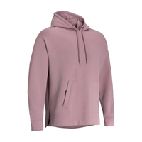 安德玛 【新年款】纯色简约时尚百搭连帽抽绳训练跑步运动卫衣男款