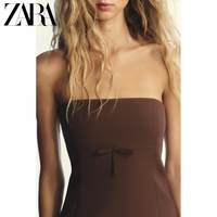 ZARA TRF 女装 露肩蝴蝶结饰抹胸上衣 04661122716