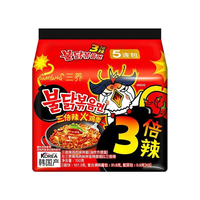 韩国三养火鸡面三倍辣袋装方便面经典味火鸡面拌面宿舍夜宵