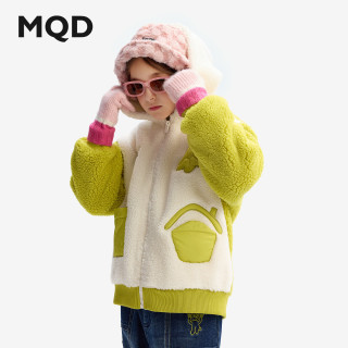 MQD女大童加厚连帽外套冬装儿童宝宝保暖卫衣开衫