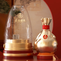 五粮液 喜福盛世聚财金樽 浓香型白酒52度500mL精美礼盒装