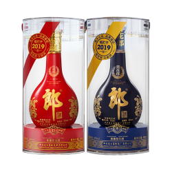 郎酒 青花郎+红花郎 2019年产 53度 酱香型 500ml*2瓶