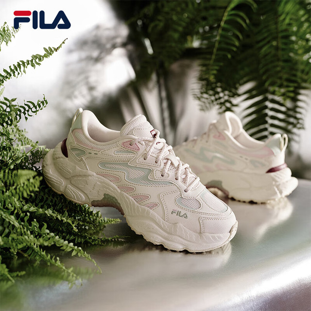 FILA 蕨草鞋 女款老爹鞋厚底运动鞋