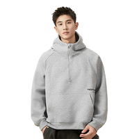 361° 【半拉链重磅】秋冬连帽卫衣运动休闲时尚百搭潮流美式高街连帽衫