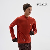 STAW世拓10度2.0加绒跑步长袖T恤男抗菌运动马拉松训练吸湿速干衣