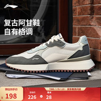 李宁 载物阿甘鞋丨休闲鞋透气网面男鞋减震回弹轻便撞色经典运动鞋