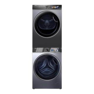 海尔 云溪系列 EG100BD389PLUSL+HGS100-F26PLUS 双擎热泵洗烘套装 10KG 极夜灰