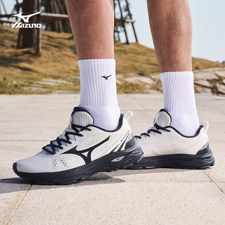 美津浓（MIZUNO）26缓震回弹跑步竞速训练鞋运动鞋 RC LITE 02/白色/墨水蓝 41 (265mm)