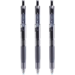 uni 三菱（三菱铅笔 uni）UMN-105中性笔按动式signo签字笔办公水笔考试用笔 黑色3支装