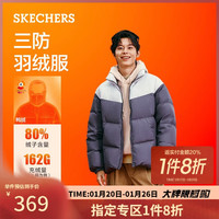斯凯奇 男女同款羽绒服 L324U104