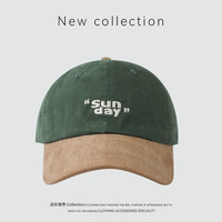 FOURDATRY 刺绣拼色时尚百搭小众软顶棒球帽棉质透气舒